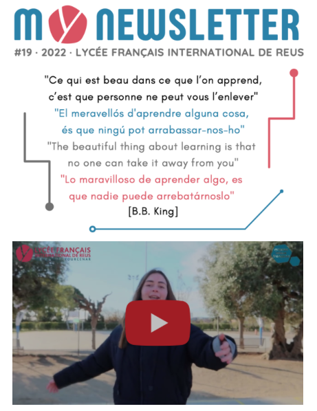 newsletter-lycee-francais-reus-junio-ecoescuela